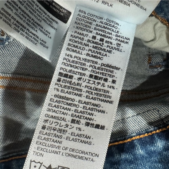 Levi’s Wedgie Straight Dark Wash Jeans Women’s 28 - Picture 6 of 7